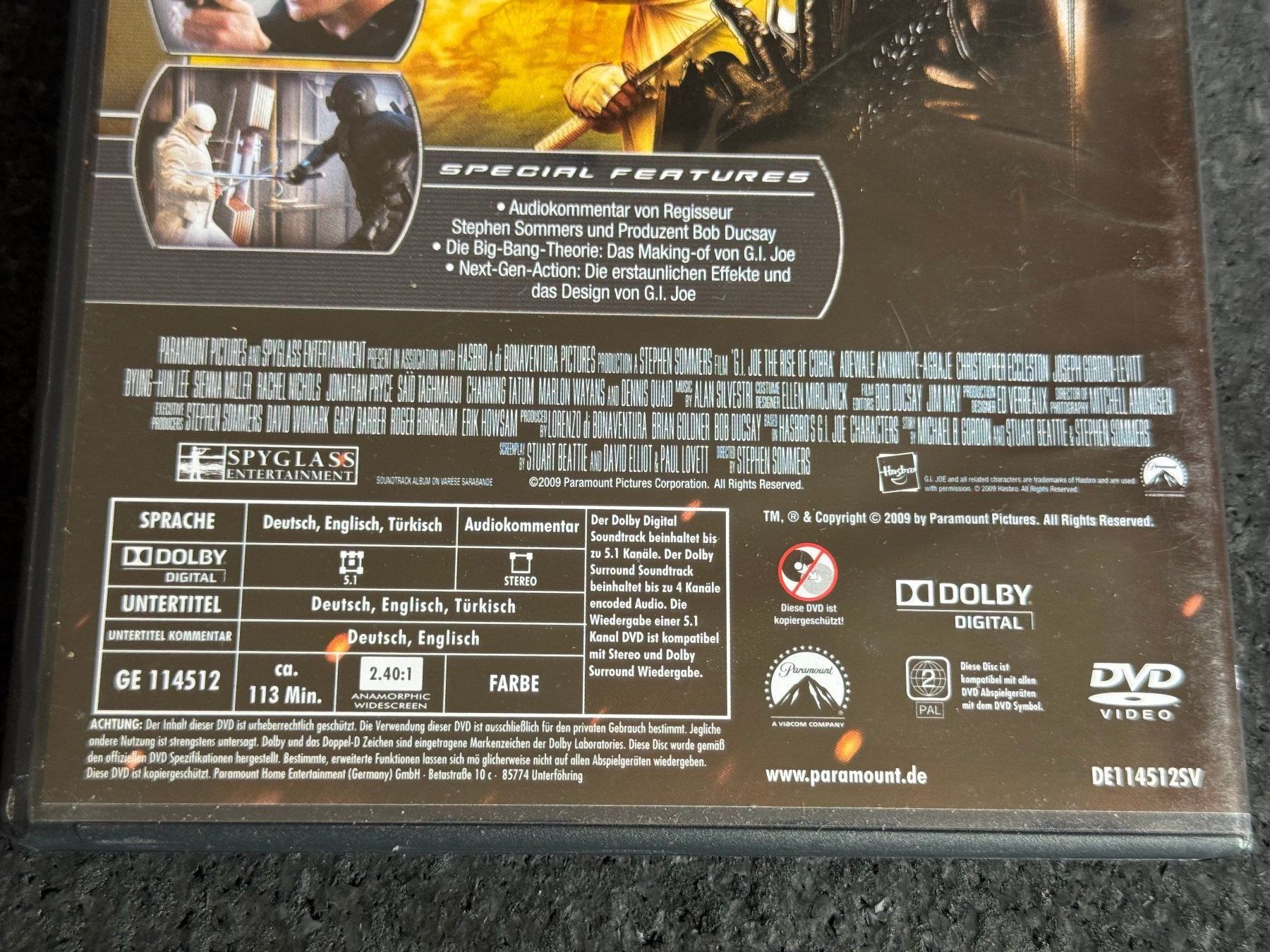 Tutti i DVDs: G.I.JOE "GeheimauftragCobra" DVD DE/EN/TK – Usato da Fribourg venduto da tschjoly 3