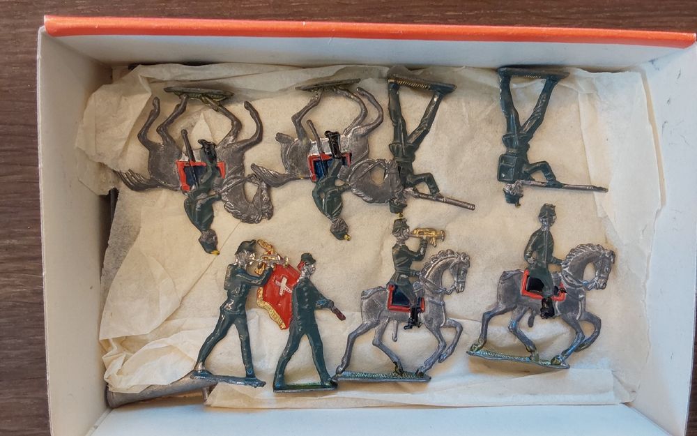 Jouets: Bleisoldaten Zinnsoldaten antik handbemalt – D'occasion à Köniz par scopello12 5