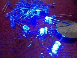LED klar/blau 3mm, 20 Stück, 3V/20mA