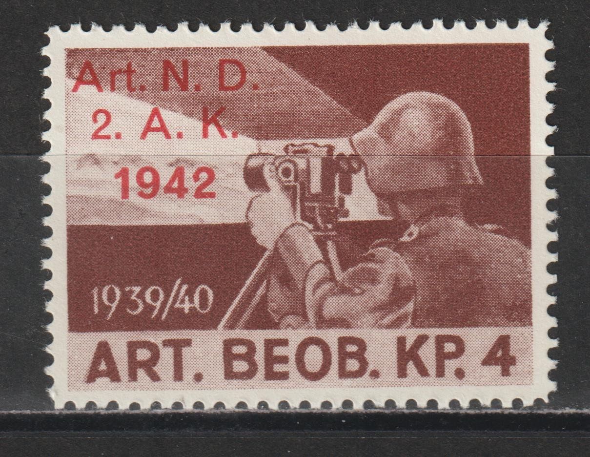 Alle Briefmarken: Artillerie-Beobachter Nr. 8/1 ** – Gebraucht aus Siebnen von Fstaehli