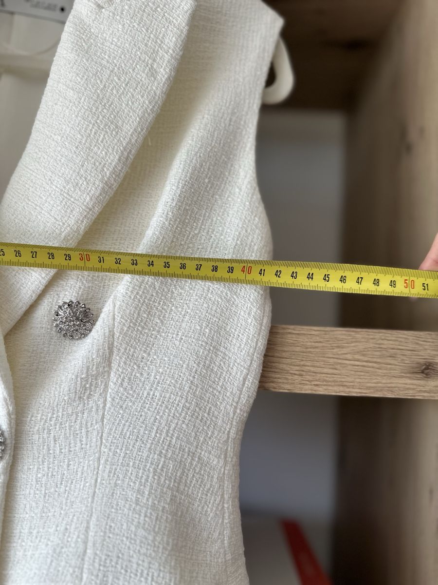 Zara Kleider: Robe style blazer blanc Zara S new – Neu und originalverpackt aus La Croix (Lutry) von secondhandZara 5