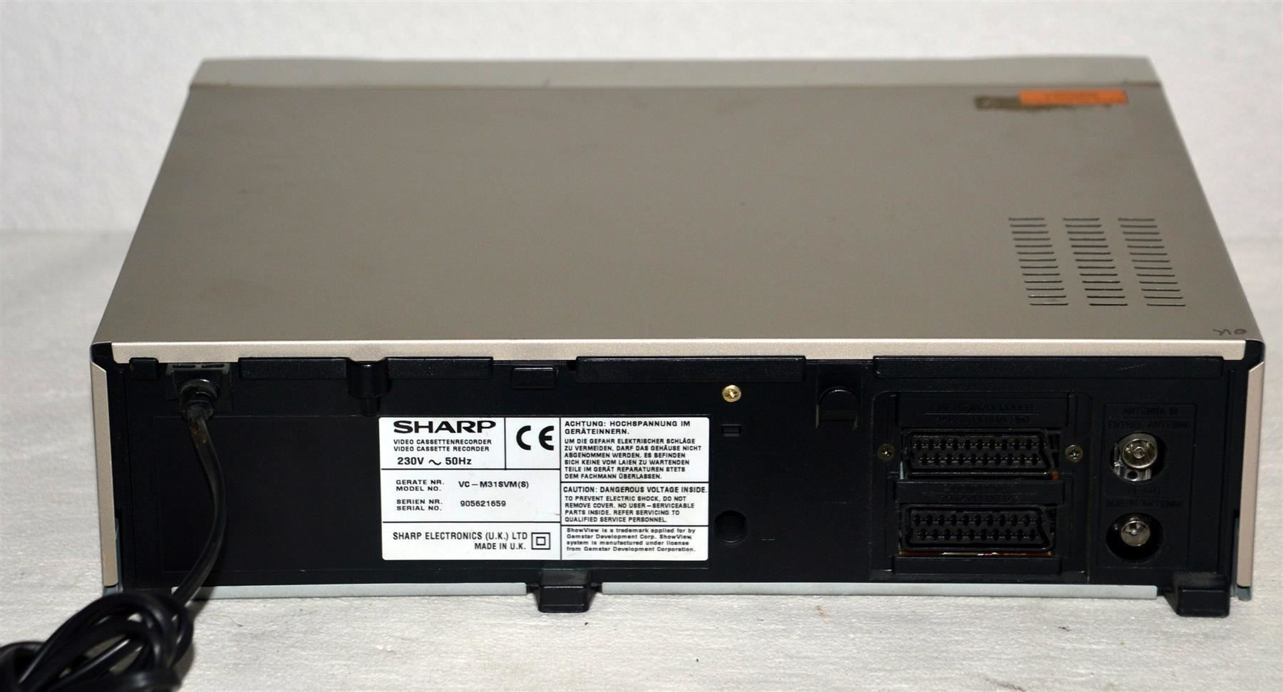 Sharp Registratori: Videorecorder VHS Sharp VC-M31SVR magnétoscope – Usato da Collonges venduto da arashee 2