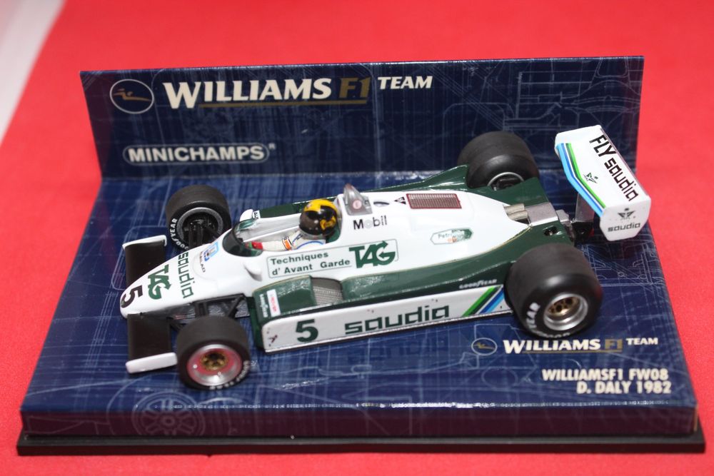 MINICHAMPS SB 1/43 - F1 Williams Ford FW08B Test Car Six Wheels 1982 EUR 95,00 - FR