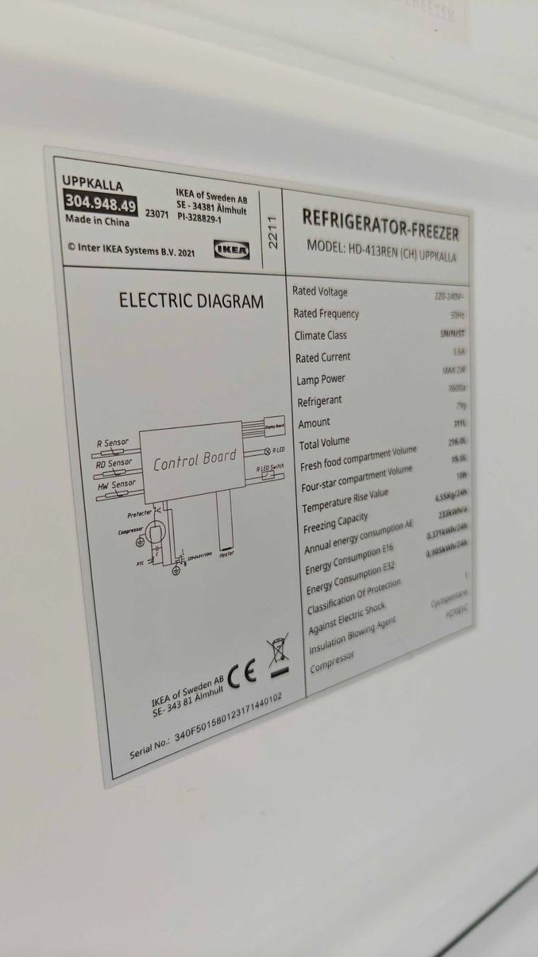 Ikea Réfrigérateurs: IKEA Kühlschrank – gebraucht – D'occasion à Bäretswil par srobots 2