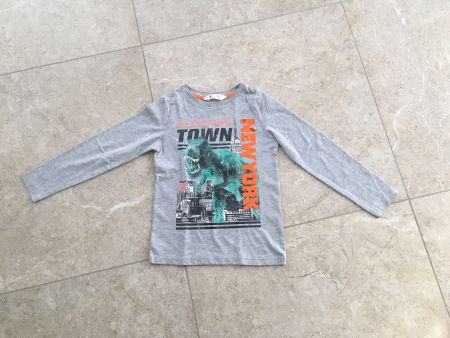 Neues Jungen Langarmshirt Gr. 122/128 Dino New York