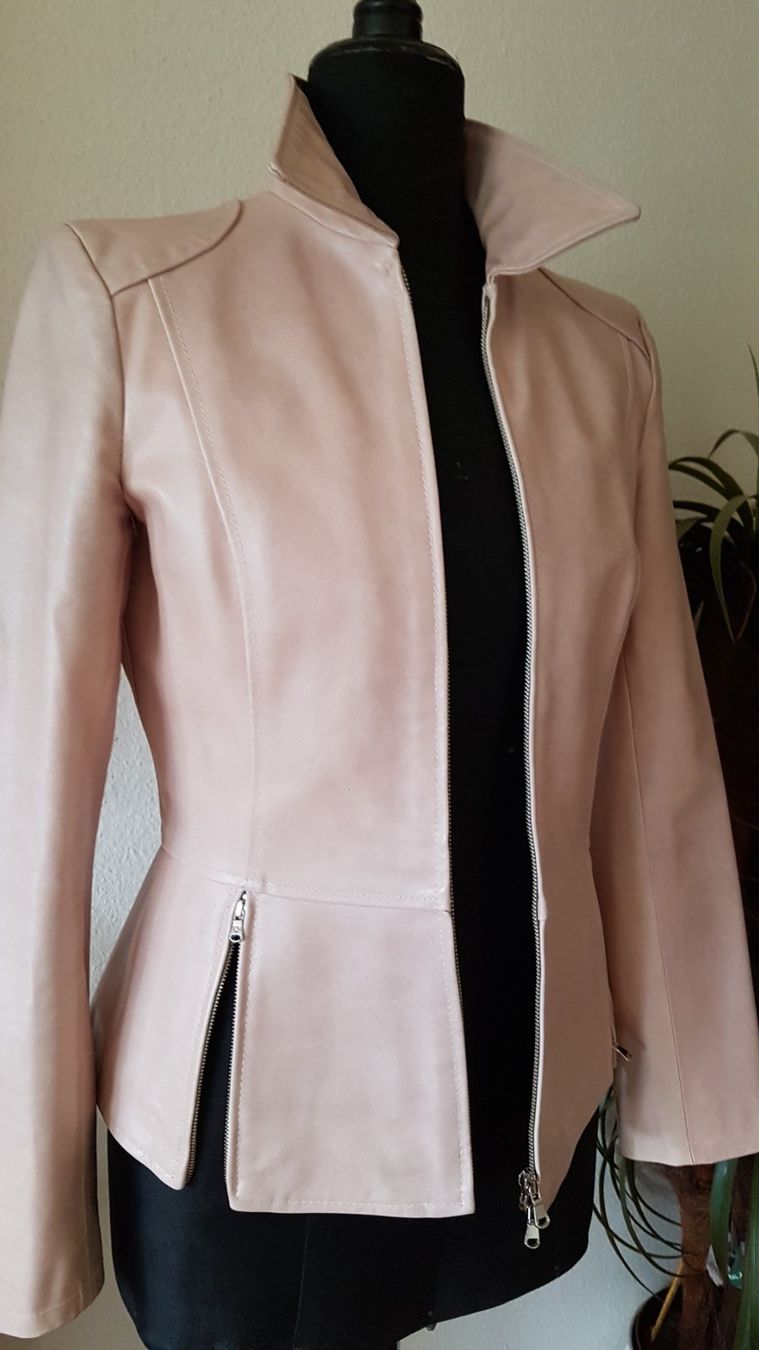 Vera Pelle Giacche: Blassrosa Lederjacke 44  NEU – Nuovo (secondo la descrizione) da spreitenbach venduto da nti_pb8s