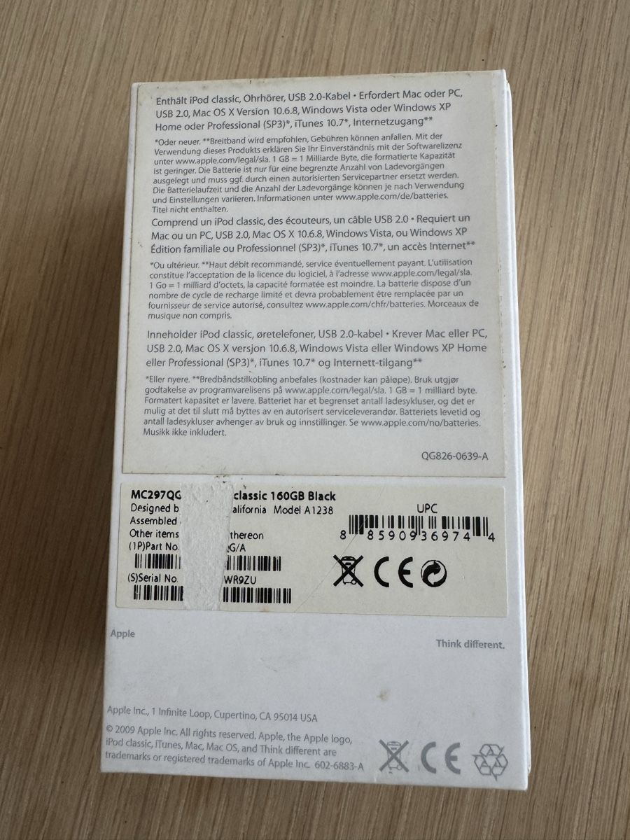 Apple Lettore multimediale portatile: iPod Classic 160 Go noir avec boite – Usato da Brügg BE venduto da haj_9zhk 1