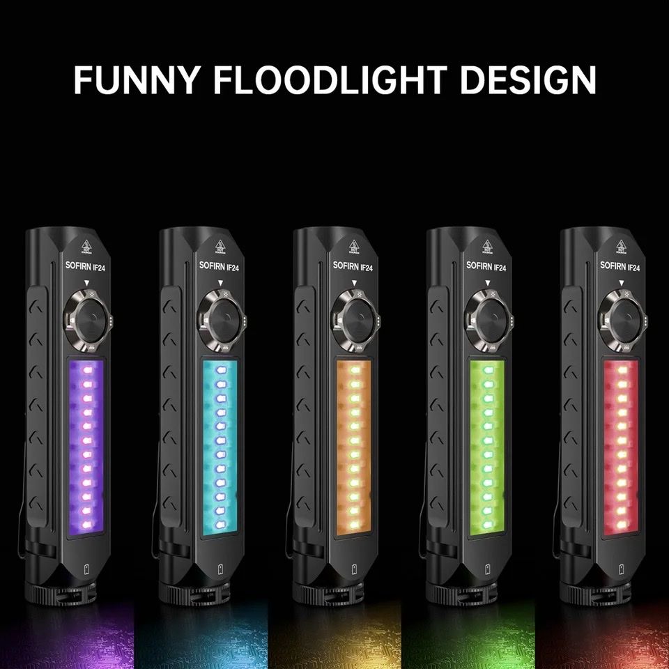 Lampade: Neu: Sofirn IF24 Multicolor LED Taschenlampe inkl Akku – Nuovo e nell'imballaggio originale da Arbon venduto da Helmuth 3