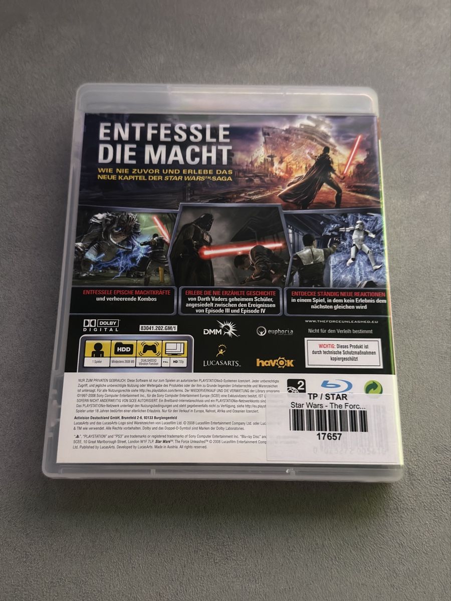 Sony Jeux: Star Wars The Force Unleashed PS3 – D'occasion à Ottoberg par nic_5sdw 1