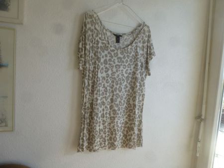 T-Shirt Gr.L, Beige , H&M NEU Leoprint