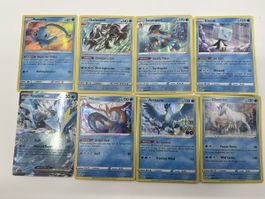 Pokémon Sammelkarten Konvolut diverse Holo wasser Karten  