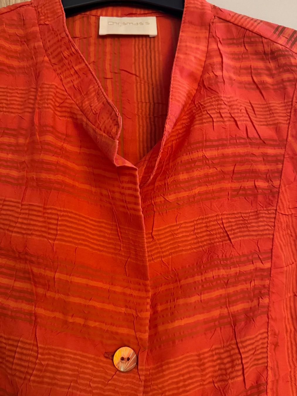 Camicette: Chemisier rayé orange vif - Taille L - Chic! – Usato da Pampigny venduto da nouveau11