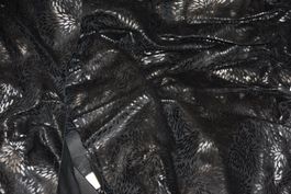 Lederresten Leder Schneiden/Basteln Fasnacht/schwarz,silber