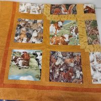 Doppelseitige Patchwork Spieldecke