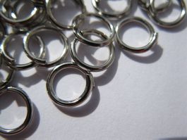 40 Spaltringe, Binderinge, metall 7x0,8mm (dicker)