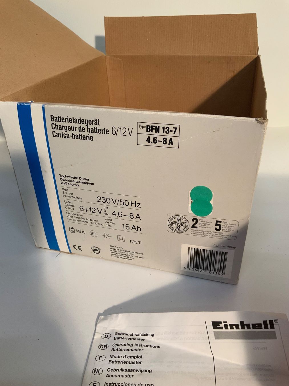 Einhell Caricabatterie: Einhell Miocar Batterieladegerät BFN13-7 Lot 5 – Nuovo e nell'imballaggio originale da Eiken venduto da renee66 4