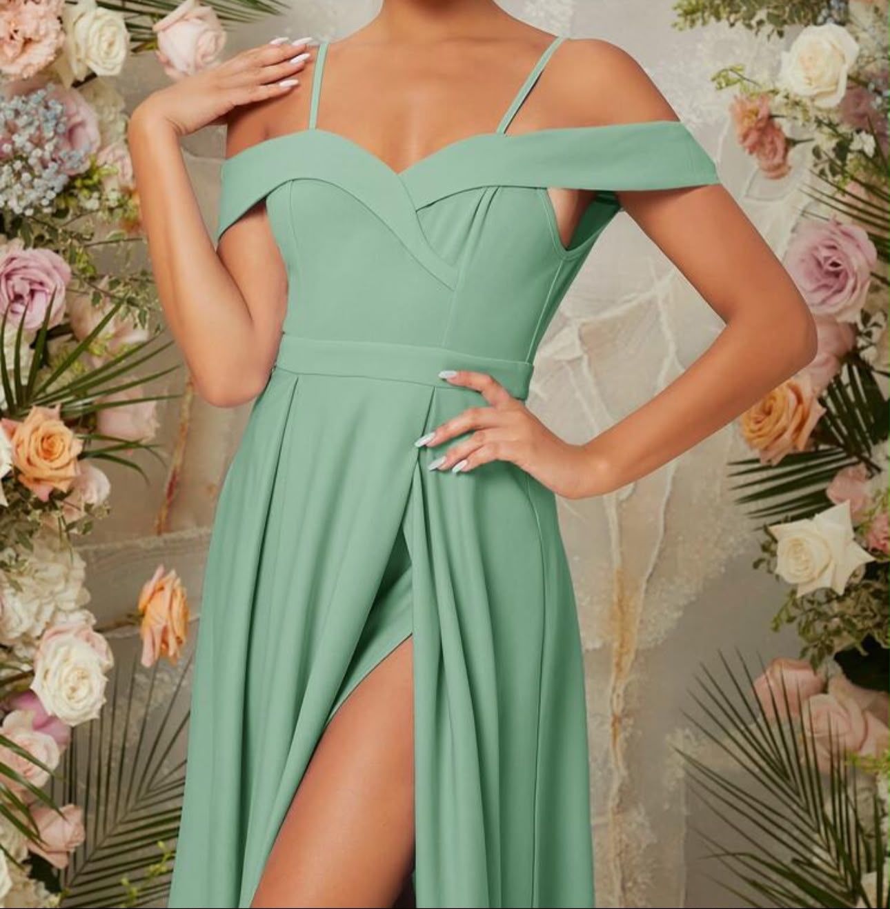 Robes: Robe longue vert menthe – Neuf avec emballage d'origine à Montreux par Iza_81199 2