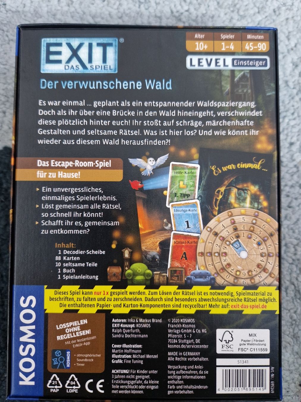 Kosmos Spiele: Exit - Das Spiel: Der verwunsschte Wald - Top Zustand! – Neu (gemäss Beschreibung) aus Uster von lar_9h7q 1