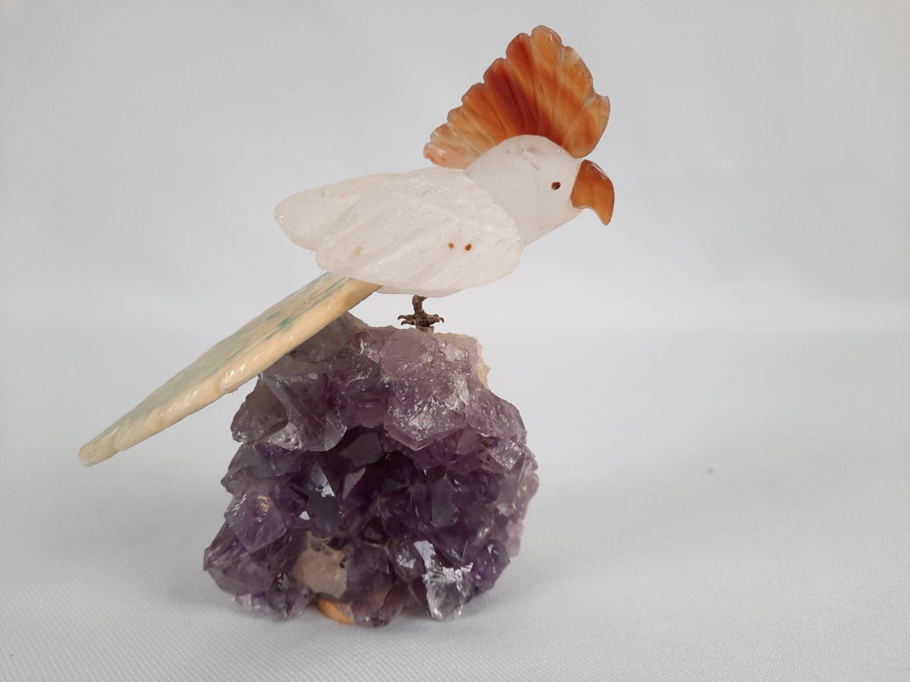 Mineralien & Heilsteine: Vogel auf Amethyst – Gebraucht aus Beinwil am See von Restwert_Beinwil