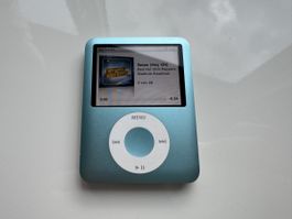 Apple iPod nano 3 8GB Türkis Blau mit Zubehör 