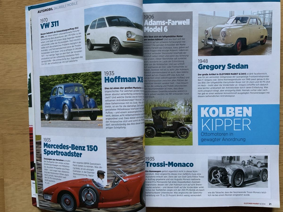 Riviste & Magazine: Oldtimer Markt 8/2014 Opel GT / Ford Taunus – Nuovo (secondo la descrizione) da Frauenfeld venduto da CSM71 2