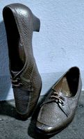 elegante,dunkelbraune Vintage Schnürschuhe mit Absatz ♡