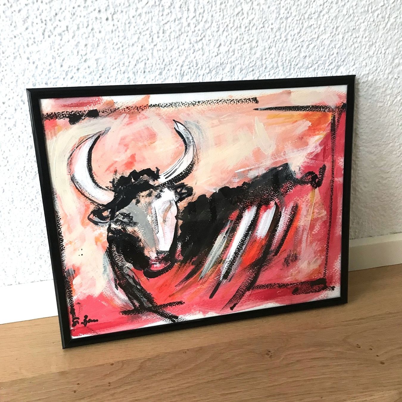 Dipinti: Toro Stier Bild Moderne Kunst Expressionismus Acryl St. Bam – Nuovo (secondo la descrizione) da St. Niklausen LU venduto da Stefan_Bammert_Art