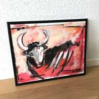 Toro Stier Bild Moderne Kunst Expressionismus Acryl St. Bam