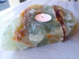 Edelstein Teelicht Onyx