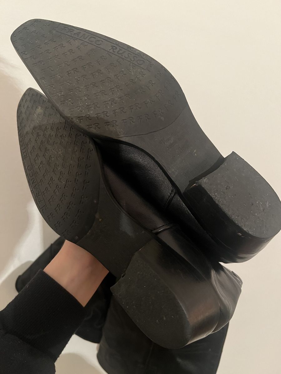Scarpe da donna: Schwarze Design Leder-Cowboystiefel, Grösse 38.5 – Usato da Basel venduto da evaelette 5