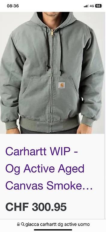Carhartt Giacche: Giacca Carhartt OG Active nuova – Nuovo (secondo la descrizione) da Novazzano venduto da sol_vk8x 3