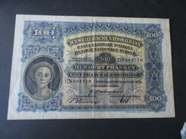 Schweiz 1943, 100 Franken