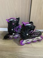 Inlineskates Kerb verstellbar Grösse 4-7 schwarz lila