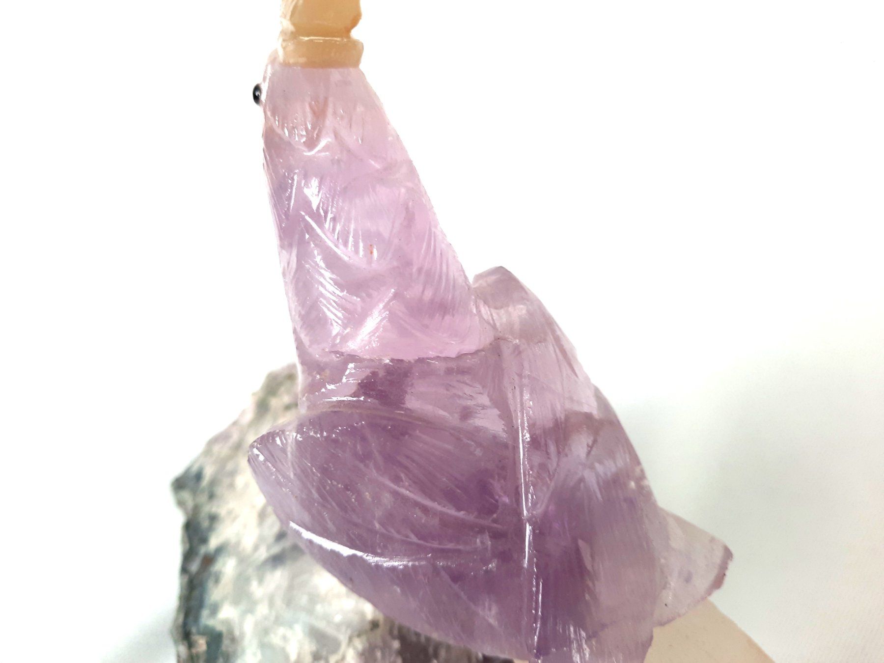 Minerali & Pietre curative: Papagei auf Amethyst – Usato da Beinwil am See venduto da Restwert_Beinwil 5