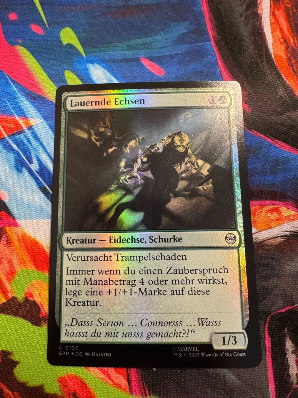 Magic The Gathering Sammelbilder & Trading cards: Lauernde Echsen - Foil - Marvel's Spider-Man - Magic – Neu (gemäss Beschreibung) aus Bülach von Pfrenzel
