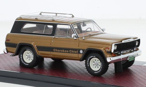 Jeep Cherokee Chief 1976-1983 Gold met. / schwarz     1:43 1