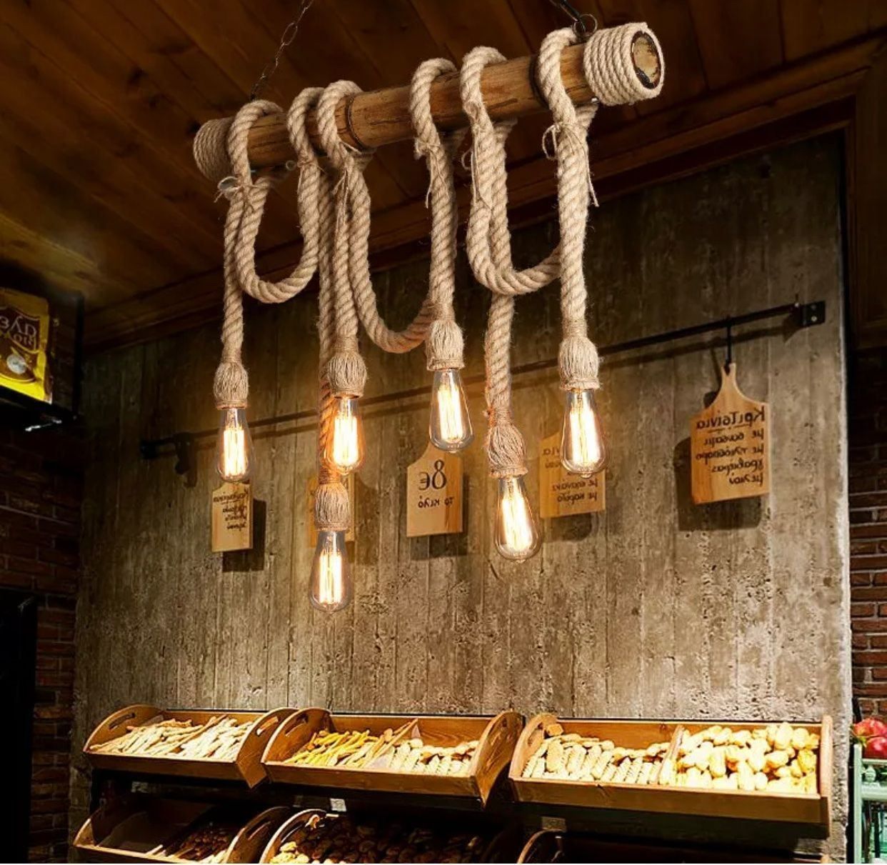 Lampade: Industrielampe Vintage Hänge Retro Leuchte – Nuovo e nell'imballaggio originale da Amriswil venduto da JaJa-Express