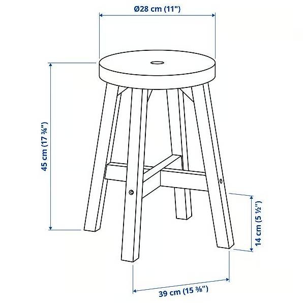 Sgabelli: 2 IKEA SKOGSTA Hocker aus Massivholz – Usato da Luzern venduto da her_8zt9 3