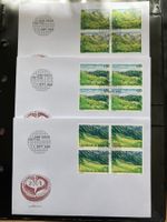 Liechtenstein 2006 Ersttagsbriefe 4er-Bl.-Satz Weidealpen