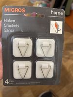 2 x Crochet attache autocollant tableau neuf Hacken