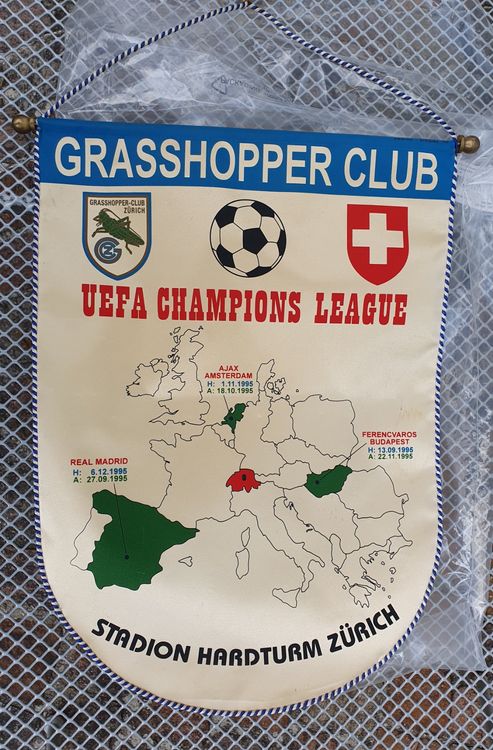Fanion FC Sochaux – Grasshopper Zurich, Coupe UEFA 1981, Vintage Football