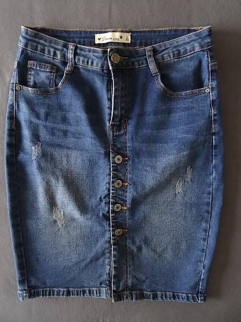 Gonne: Jeans Jupe vintage Gr. 38/40 – Nuovo (secondo la descrizione) da Bazenheid venduto da Aebi55 2