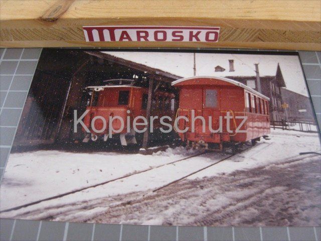Cartoline postali: Echtfoto: Wagen der Sernftalbahn, ca 1968, Sernftalbahn SeTB – Usato da Malters venduto da Marosko