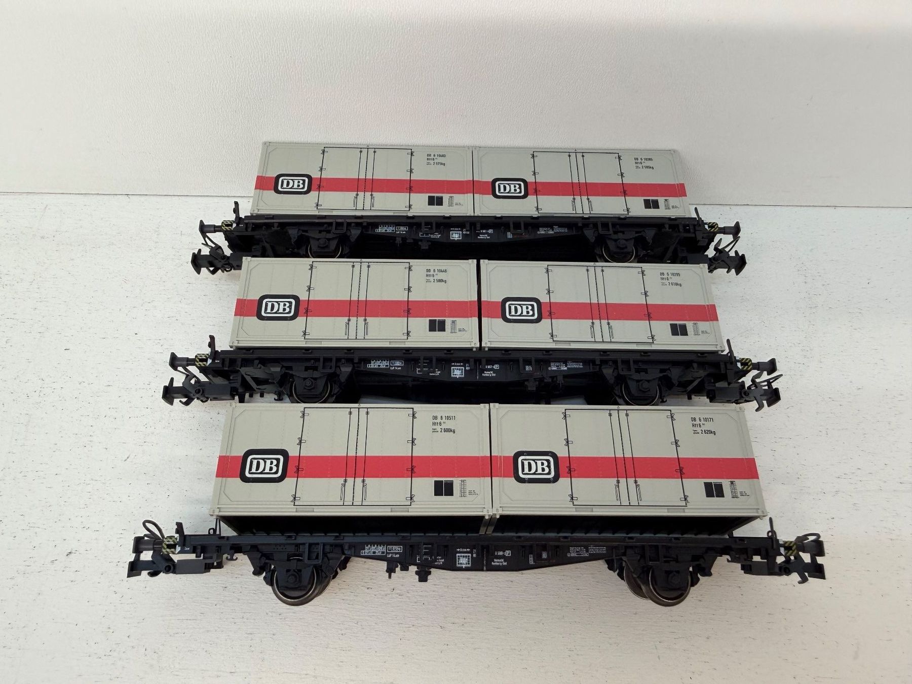 Märklin Modellini di ferrovie: Märklin Container Tragwagen  der DB – Usato da Büsserach venduto da ModellbahnDepot 2