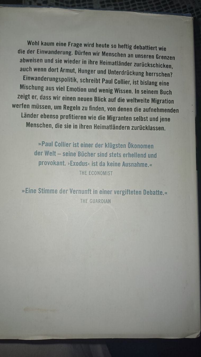 Libri: Paul Collier - Exodus: Einwanderung neu regeln  – Usato da St. Gallen venduto da gab_8nvv 1