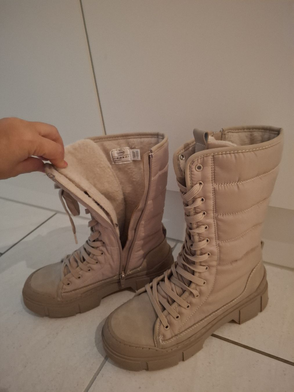 Scarpe per ragazze: Bottes hautes beige t.36 – Usato da givisiez venduto da odilev 3