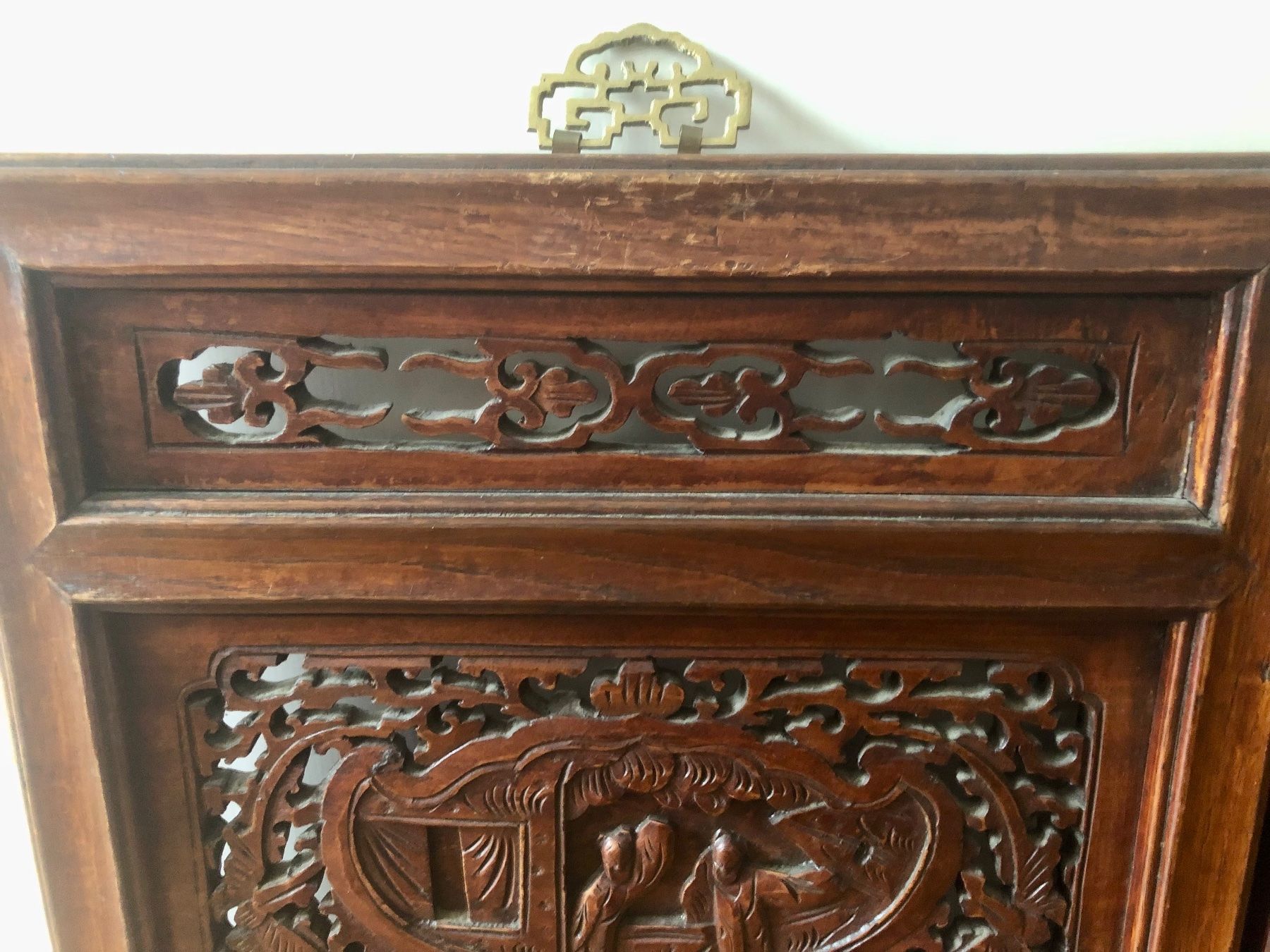 Articoli in legno: 2 China Holz-Paneele Relief geschnitzt alt – Usato da Basel venduto da chinarh891 2