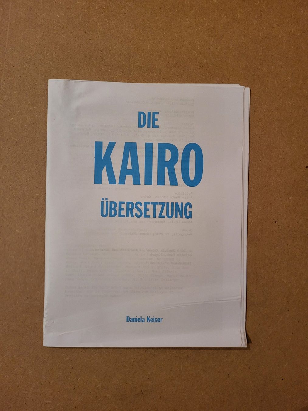 Riviste & Magazine: Die Kairo Übersetzung – Usato da Genève venduto da Poupoulita