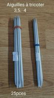 Aiguilles à tricoter (25pcs) 3,5 et 4