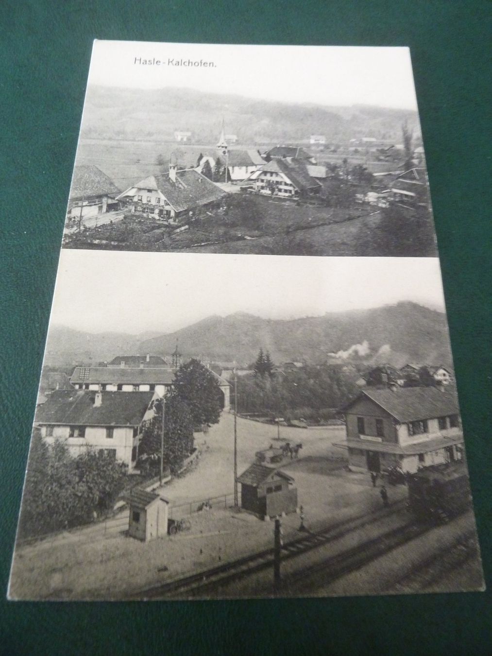 Cartoline postali: Alte Ansichtskarte Hasle-Kallchofen mit Bahnhof..... – Usato da Rieden SG venduto da jamilau